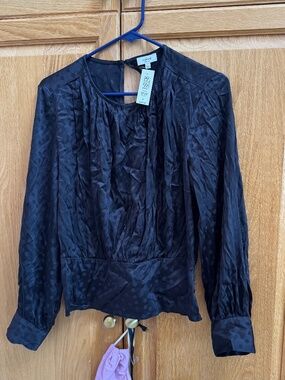 Aritzia Wilfred Gabriak Silk Blouse - galaxy Size L   New With Tag